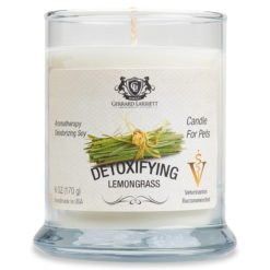 Detoxifying Lemongrass Aromatherapy Deodorizing Soy Candle For Pets